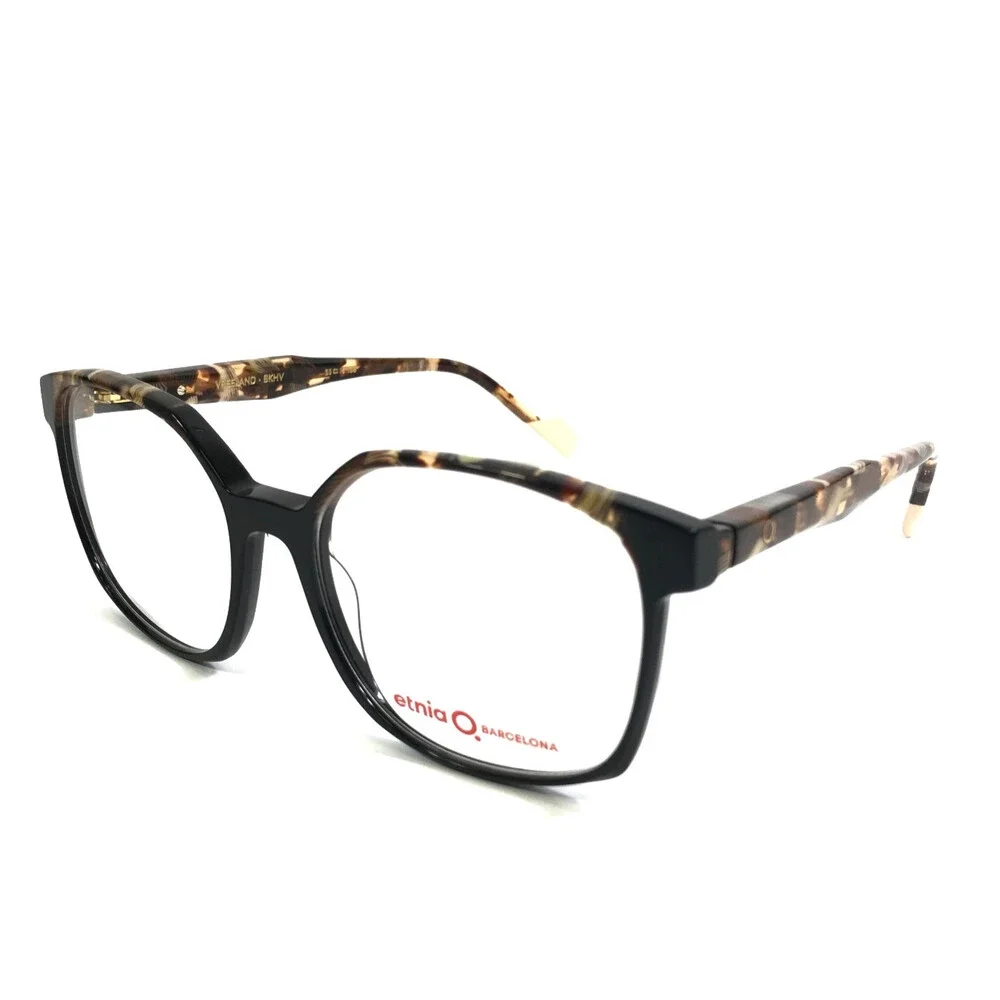 Etnia Barcelona Eyeglasses Frames VREELAND BKHV Black Havana Square 53-16-138